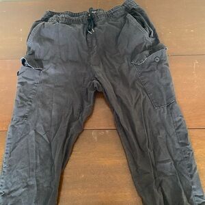 Xl black baggy cargos by Airwalk.
